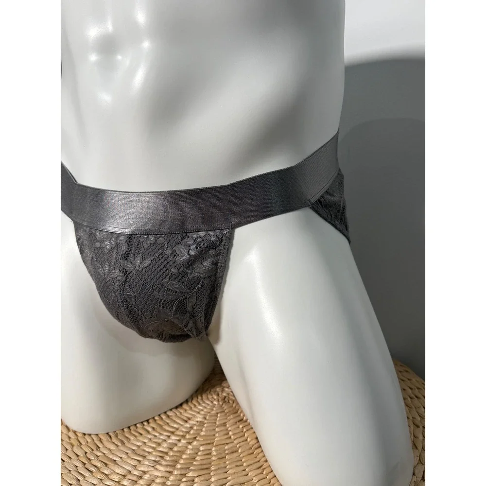 Cosabella‎ Never Say Never Lace Sports Brief Odisha Grey Underwear size XL